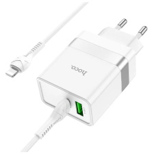 Сетевое зарядное устройство Hoco N21 PD30W USB / Type-C + Кабель Type-C-Lightning