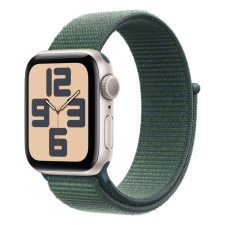 Apple Watch Series SE (2024) Умные часы Apple Watch Series SE 2024 44мм Starligh Aluminum Case with Textile Sport Loop Lake Green watch