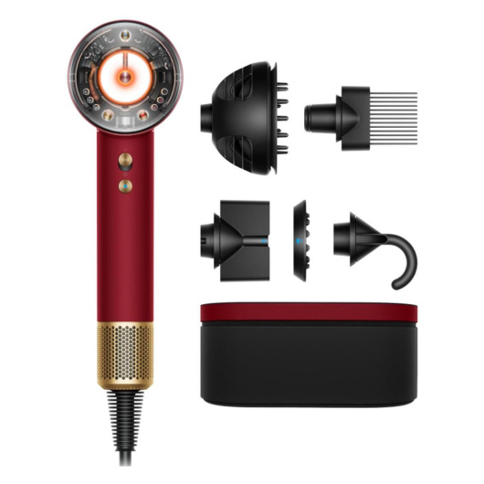 Фен Dyson HD16 Supersonic Nural Red Velvet/Gold (с кейсом)